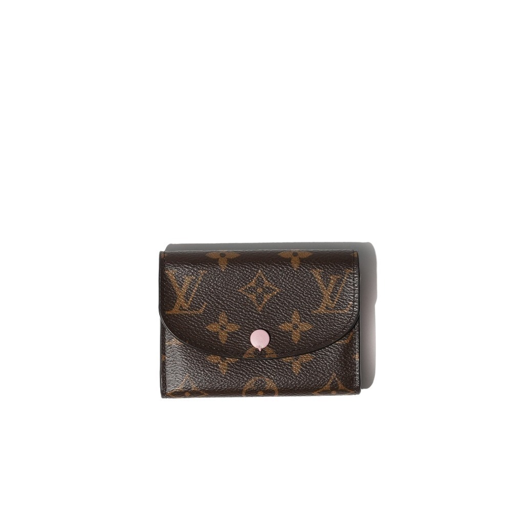 LV Rosalie Monogram Pink. & Fuschia Compact Coin Purse M62361